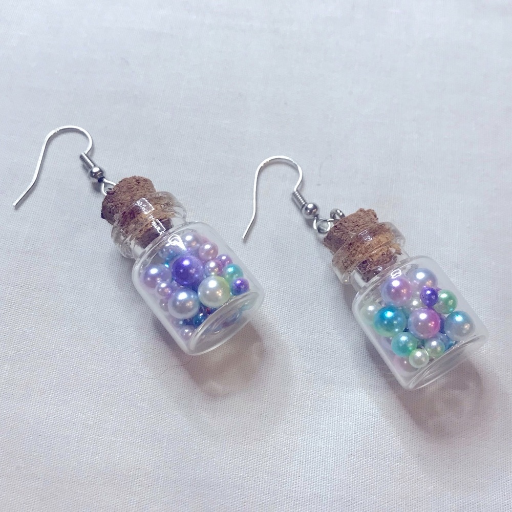 Bubble 🫧 Mermaid Unicorn pearls Jar 🧜🏻‍♀️ Earrings 🦄3 for $15 /4 for $20🦄